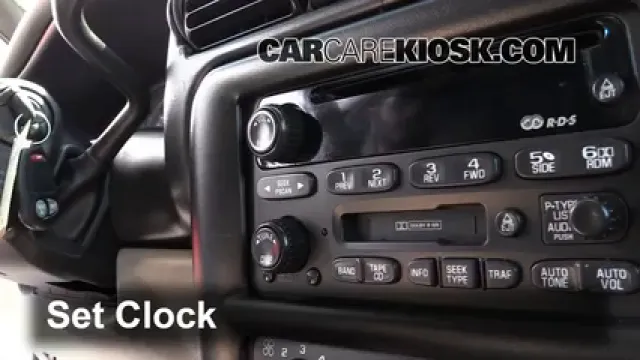 2004 Chevrolet Venture LS 3.4L V6 Horloge Régler l'horloge